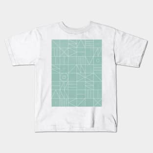 My Favorite Geometric Patterns No.7 - Light Blue Kids T-Shirt